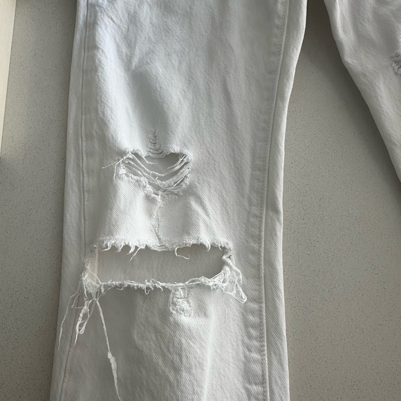 Levis 501 Original Fit White Jeans - Picture 4 of 10